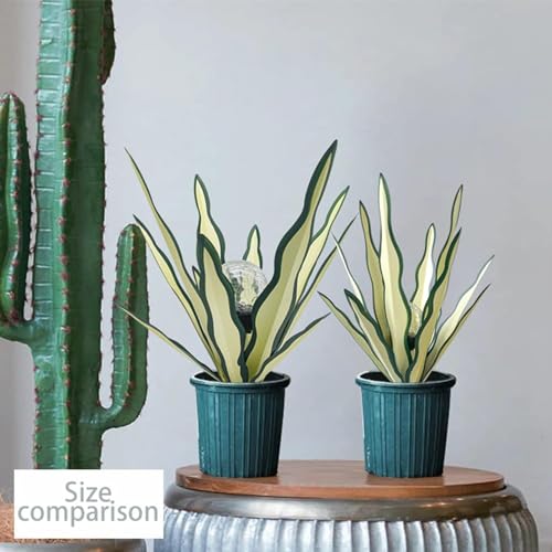 Metal Agave Plant Garden Art, 2 Pack Tequila Rustic Sculpture, Rustic Metal Agave Plants Garden Lawn Home Ornaments, for Yard Stakes, Garden Figurines, Outdoor Patio (2 PCS Green with Light) - color: 2 Pcs Green With Light
