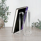 Plymor Clear Acrylic Ribbon-Style Display Easel, 7.5" H x 4" W x 6" D - size: 7.5" x 4" x 6"