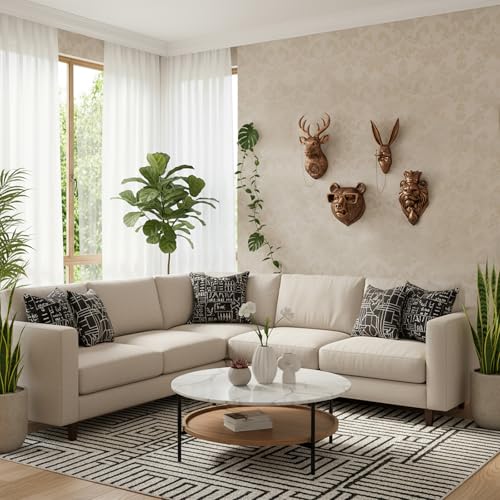 Bonteck Animal Head Wall Decor Large Animals Sculptures Head Wall Art Hanging Decoration Gold Vintage Wall Sculpture for Living Room Bedroom Office Home Decor Statue 9.8 inchs (Lion Head) - color: Lion