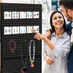 NectaCol 30 Packs 6-inch Long Metal Pegboard Hooks, Standard Hooks is Fit to Pegboard Panels - size: 6 Inch