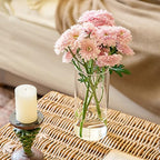 7pcs Glass Cylinder Vases for Centerpieces - 8 Inch Tall Glass Vases for Flower, Clear Flower Vase Bulk Floating Candle Vase for Table Centerpiece Wedding Home Décor - size: 7 Pack 8 Inch