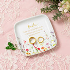 Crisky Jewelry Ring Dish for Bestie Birthday Gifts for Best Friend Women Friendship, Gifts for Friends Besties Floral Trinket Ring Dish Jewelry Tray for Her Sisters Long Distance Graduation Gift Ideas - style: Bestie Thank You for Being Such an Important