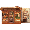 Fsolis Book Nook Kit - DIY Miniature House Kit for Adults Booknook 3D Wooden Puzzles Bread Shop Diorama Model Gifts for Women Book Lovers (MRS.Hunt Bakery) - style: MRS.Hunt Bakery