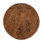 Creative Co-Op Marble Round Soapdish, Brown - color: Brown