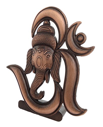 FURE B-Fashionable Antique Om Ganesha Idol (Antique Copper)