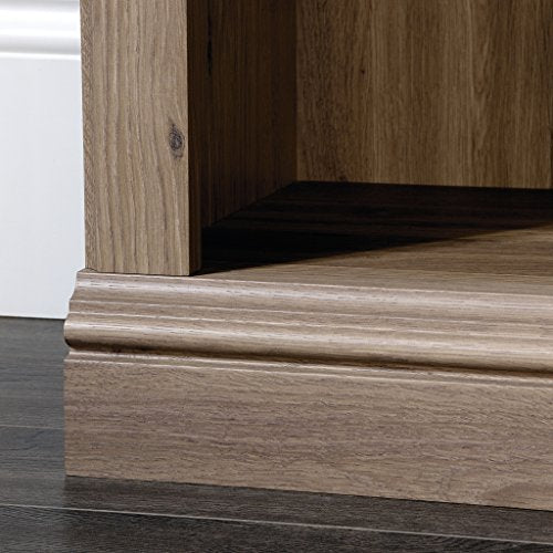 Sauder 5 Tier Book Shelf Wooden Bookcase Multipurpose Bookshelf for Home Office, Living Room, in Salt Oak finish - color: Salt Oak