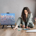 RRFTOK Art Painting Easel Stand for Displaying,Metal Adjustable Artist Easels for Canvases Height from 17 to 66 Inch,Carry Bag for Table-Top/Floor Drawing Painter and Display Black 1-Pack. - style: 66BB-New