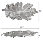 BBH Home's Handmade Silver Novelty Shaped Aluminium Tray 8.26 x 4.13 x 0.9 AMBBVK053AB2020 - color: Silver