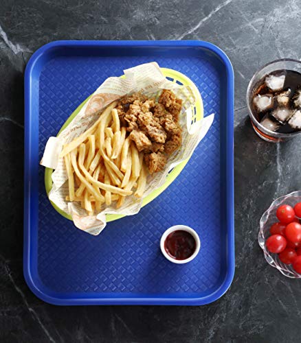 New Star Foodservice Fast Food Tray, Set of 12 (Blue, 10 by 14 Inch) - color: Blue, size: 10 by 14-Inch