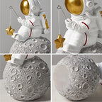 BUTILIVEEN Astronaut Fishing Star Figurines, Space Themed Bedroom & Desktop Shelf Decor, Gifts for Space Lovers & Christmas - style: Fishing