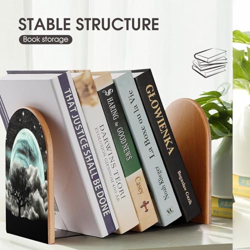 Starry Night Black Tree Art Bookends Heavy Duty,Book Organizer for Shelves, Holder Stand Decorative, Stoppers for Books, CD, File, Video Gamesbook Stand，6.7 X 4.7 X 3.9 Inch(Large)