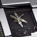 Mechanical Metal DIY 3D Dragonfly Model Insect Brass Puzzle Steampunk Electric Mechanical, Assembly DIY Gift Craft Hobby for Men (Dragonfly B) - style: Dragonfly B