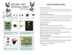 Metal Yard Art Cat on Bike Solar Statue Light, Solar Statue Light Garden Decoration, Best Gift for Cat Lovers. - style: Large Cat