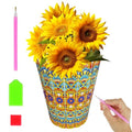 ILYUFO Diamond Art Kits for Adults, DIY Flowerpot Diamond Art, Diamond Painting Kit, Ideal Desktop Ornaments & Thoughtful Female Gifts (Wealth) - color: wealth