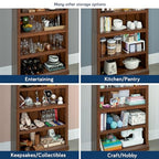 Sauder Miscellaneous Storage 5-Shelf Bookcase/ Book shelf, Washington Cherry finish - color: Washington Cherry Finish