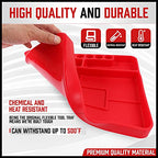 SEDY Premium Silicone Tool Tray, Automotive Non-Slip Flexible Silicone Tool Trays, Tool Organizer | 2 Piece Multi Purpose Mats with Magnetic Small parts Tray