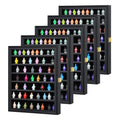 VERANI Minifigure Display Case 5 Pack - Miniature Action Figure Display Box - Wall Mount Figures Memorabilia Display Cabinet for with Uv Protected Anti Fade for Small Objects Lockable Large Black - size: Large Black 5 Pack