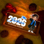 Custom Name Plate for Desk, Personalized Light Up Acrylic Desk Name Plate, Personalized Graduation Gifts 2026 for Him Her, Class of 2026 Graduate Gift, High School College Grad Gift (Design17-Graduation Boy) - color: Design17-Graduation Boy
