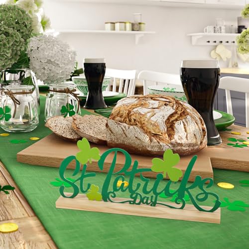 COCHIE Metal St. Patrick's Day Sign, St Patricks Day Decorations for Home, Office, Shelf, Mantel, Indoor, Shamrock Decoration, Saint Patrick Day Decor (Shamrock) - style: Shamrock