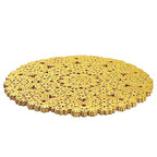 Juvale 60 Pack 10 Inch Gold Paper Doilies for Dining Table, Round Decorative Medallion Lace Placemats for Wedding