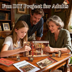 Fsolis Book Nook Kit - DIY Miniature Kit for Adults Tiny House Booknook British Style Bookshelf 3D Wooden Puzzles Gifts for Women Readers Book Lovers (Thames Bookstore) - style: Thames Bookstore