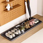 Rubber Boot Tray, Shoe Trays for Entryway, Versatile Boot Mat Tray with Raised Edge, 47"x16" Rubber Mat for Shoe Organizer Indoor/Outdoor Use - size: 47" x 16" x 0.8"