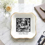Noni Personalized Mom Photo Jewelry Dish, Custom Ceramic Trinket Tray for Grandma, Birthday Ring Dish Gift, Moms Gift from Daughter, Love You Mama Present 1 - color: Style1