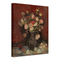 Wieco Art Vase with Chinese Asters and Gladioli Large Canvas Prints Wall Art by Van Gogh Famous Oil Paintings Reproduction Modern Abstract HD Flowers Artwork Pictures for Living Room Home - size: 24"L x 20"W