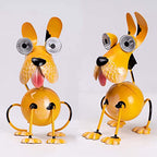 Dog Solar Lights Outdoor,Yard Art Metal Dog Statues,Outdoor Funny Statue for Garden Decor Yard Lawn Ornaments - style: Sit Dog