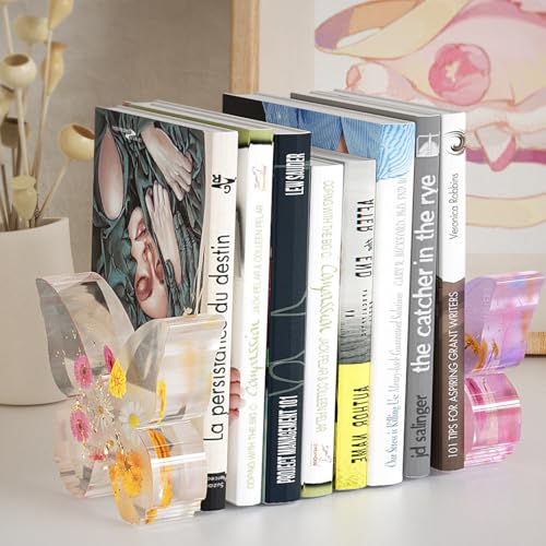 Large Butterfly Bookends Resin Mold 3D Butterfly Animal Silicone Mold Book Organize Mould Art Decor Home Ornament Epoxy Resin Casting Mold for Desktop Organizer DIY