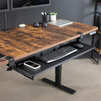 VIVO Extra Long Clamp-on Computer Keyboard and Mouse Under Desk Slider Tray, 34 x 11 inch Pull Out Platform Drawer, Black, MOUNT-KB15EB - color: Black, size: 34 inch