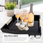 Modern Serving Tray with Lion Design, Ottoman Tray, Tea and Coffee Table Platter, Jewelry Bathroom Organizer, Gift, Gloss Finish - style: LION