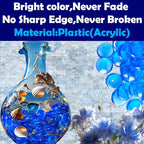 HappyFiller 630 PCS Acrylic Flat Marbles Fake Crystal Gems for Glass Vase Fillers, Crafts,Party Confetti,Wedding Centerpieces,Fairy Garden Gemstone Beads with Vibrant Royal Blue Color - color: Cobalt Blue
