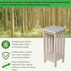 International Concepts Mission Plant Stand, 24-Inch High, Solid Parawood, Unfinished - size: 24 Inch