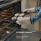 KitchenAid 9x13in Nonstick Aluminized Steel Baking Sheet, Ink Blue - color: Ink Blue, size: 9 x 13 Inch