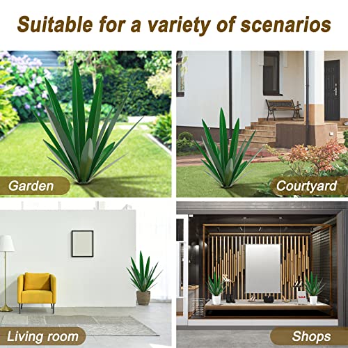 Homight Metal Tequila Country Sculpture DIY Tequila Plant Home Decor Country Tequila Garden Ornament Indooutdoor Statuette Patio Lawn Patio Stake Decoration Gift to The Garden… - color: 2 Big Green