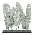 Deco 79 Metal Bird Decorative Sculpture Feathers Home Decor Statue, Accent Figurine 20" x 5" x 21", Gray