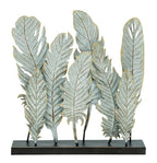 Deco 79 Metal Bird Decorative Sculpture Feathers Home Decor Statue, Accent Figurine 20" x 5" x 21", Gray