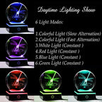 Qianwei Dragonfly Gifts for Women 3D Crystal Ball 3.14'' - Laser Dragonfly Decor Glass Animals Dragonfly Gifts Figurines Statue Stuff for Room Decorations Dragonfly Night Light - style: Dragonfly
