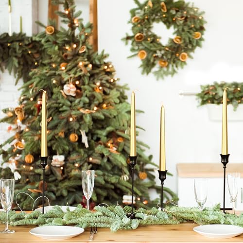 Candlestick Holders Black, 12 Packs Taper Candle Holder for Candlesticks, Candle Sticks Holder Decor for Home Decor - color: Black