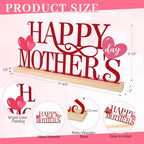 COCHIE Metal Happy Mother's Day Sign, Mothers Day Decorations for Home, Shelf, Mantel, Indoor, Mothers Day Gifts for Mom from Daughter Son, Mother Day Table Top Party Decoration (Mother's Day) - style: Mother's Day