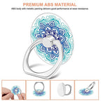 Bonoma Phone Ring Stand Holder, 3-Pack 360 Degree Rotation Universal Finger Ring Stand Compatible with Smartphones and Tablets Mandala - color: Mandala