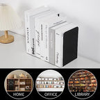 Metal Book Ends Bookend for Shelves Book Holder - color: Black