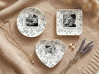 Personalized Heart Photo Ring Dish Toile De Jouy Custom Jewelry Tray Mother Of The Bride Wedding Keepsake Porcelain Trinket Bowl Birthday Engagement Present For Her Daughter Son Jewelry Holder - color: Design 04
