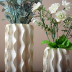 SEINHIJO Ceramic Flower Vase Modern Decor Sculpture Home Gift Statue for Tabletop Bookshelf Art 8.0 Inch - size: Large