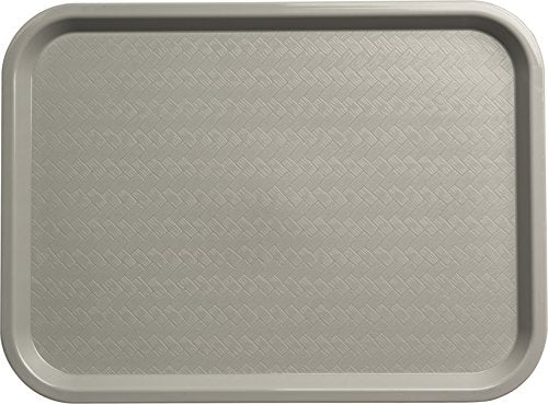 Carlisle FoodService Products CT121623 Café Standard Cafeteria / Fast Food Tray, 12" x 16", Gray - color: Gray