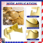 Yaocom 4 Pcs 1.69 Inch Metal Challenge Coin Display Stand Military Coin Holder Medallion Token Holder for Veterans Collectors Fits 2 Inches and up Coins Medals Pocket Watches(Gold) - color: Gold