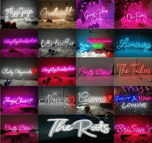 Custom Neon Sign for Wall Decor,Room decor,LED Neon Sign Customizable for Wedding,Birthday Gift,Girlfrend,Party,Salon,Bar,Home Decorations,Bedroom,Personalized Family Name ligh,christmas gift,