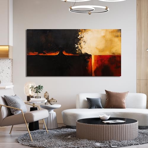 Canvas Wall Art Decor Wall Art Pictures For Living Room Black Red Vintage Wall Art Decor Abstract Art Work Decoration Modern Abstract Wall Art Prints For Bedroom Office Kitchen Wall Decor 24" x 48" - color: XY-D, size: 48"L x 24"W