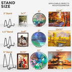 TR-LIFE 3 Pack 4.5 Inch Plate Stands for Display - Easel Holder Stand for Picture Frame, Decorative Platter, Book, Photo - size: 4.5 Inch